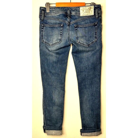 Diesel Womens Jeans Matic Slim Stretch Denim "Altered" Blue Size 30x28 - Picture 2 of 16